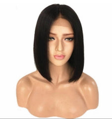 13x4 Full Frontal Bob Lace Wig 180% Density Transparent Lace Glueless