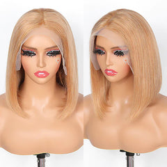13*4 Full Frontal 210% Density Bob Transparent Lace Wigs (30#)