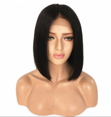 13x4 Full Frontal Bob Lace Wig 180% Density Transparent Lace Glueless